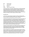 February 2021 Audit committee Implementation memo