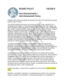 1.80.020 Anti-harassment non-discrimination policy - Clean Draft for first reading