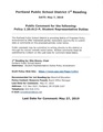 First Reading: Student Representative and District Student Council Policy
