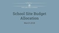 2018-19 Budget PowerPoint