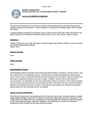 Meeting Overview