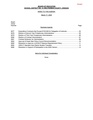 Index to the Agenda -  Business Agenda - Revised