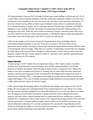 CBRC Report on Proposed Budget
