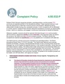 Redlined Complaint Policy 4.50.032-P