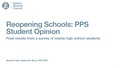 Reopening schools survey update