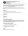 Meeting Overview