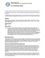 Meeting Overview