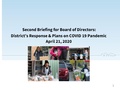 District Response and Plans on Covid-19 PowerPoint