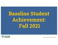 Student Achievement Data