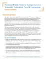 PPS Comprehensive Sexuality Education Plan of Instruction Process Evaluation