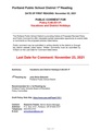 2021-11-02 Vacation and District Holidays - First Reading Packet