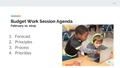 Budget Priorities and Budget Principles