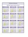 Proposed Regular Board Meeting Calendar for the 2020-2021 School Year