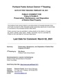 8.70.040-P Preservation, Maintenance, and Disposition of District Real Property - First Reading Packet