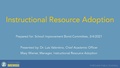 Instructional Resource Adoption Presentation