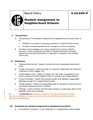 Draft Revised Student Assignment Policy 4.10.045
