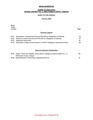 Index to the Agenda-Business Agenda and Items for Individual Consideration