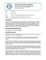 Staff Report and Policy