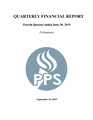 Preliminary Quarter 4 Financial Report