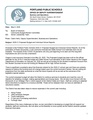 Proposed Budget and Individual School Reports Memo