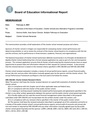 3. Board Memo Renewals PROCESS