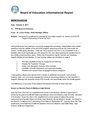 Meeting Materials MS Proposal MS Overview Implementation Update Informational Memo on ACCESS