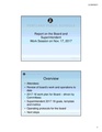 Board Chair Report: PowerPoint Presentation