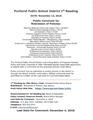 First Reading: Policy Rescissions