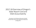 Oregon of State Report Card and ESSA Accountability