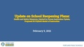 School Board Update on Reopening Plans