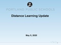Distance Learning Update Presentation