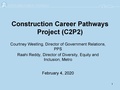 Adoption of Construction Career Pathways (C2P2) Regional Framework PPT Presentation