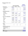 Bond Budget Template and Sample Scenario