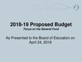 Budget Listening Session Materials