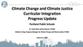 Climate Change Social Justice Curriculum Update