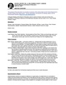 Meeting Overview